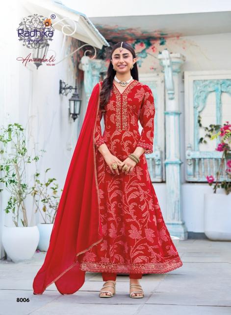 Radhika lifestyle anarkali vol 8 anarkali readymade kurtis wholesale  - wholesale export